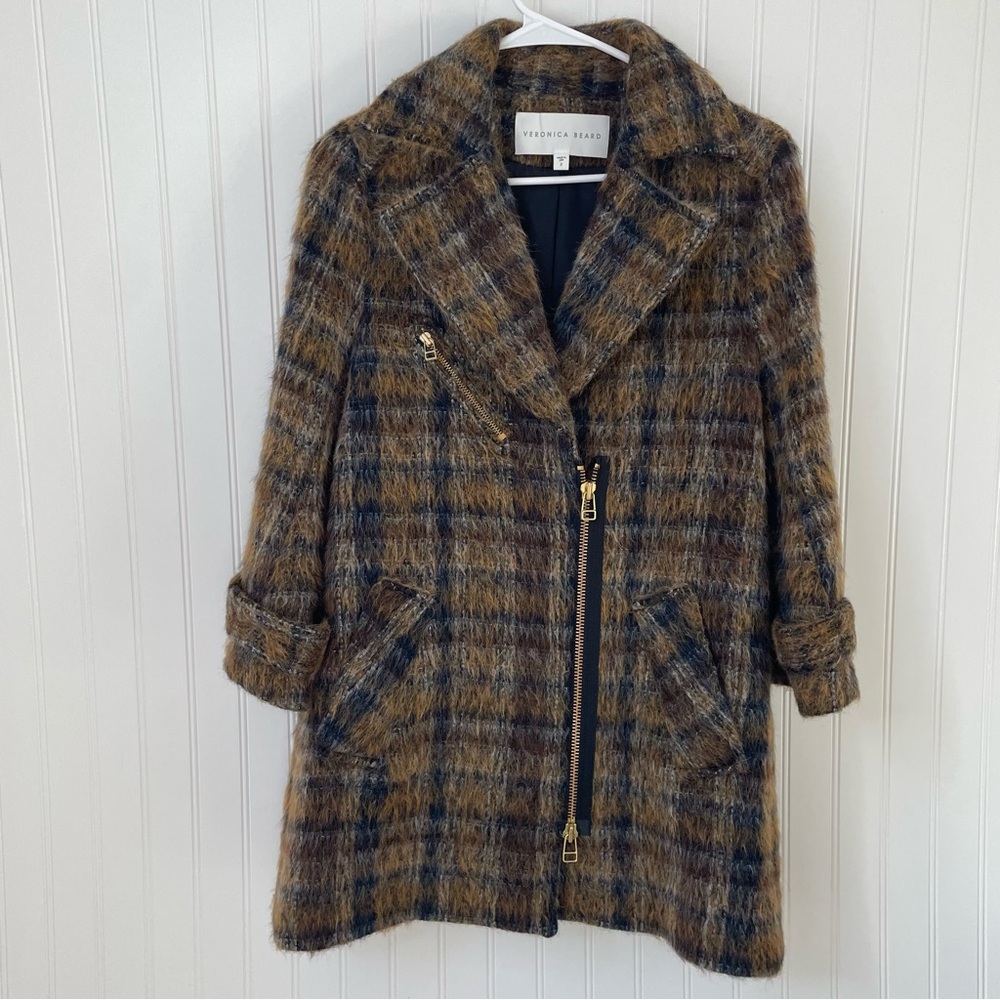 Veronica Beard Mystic Coat Size 2 Wool Alpaca Mohair Blend